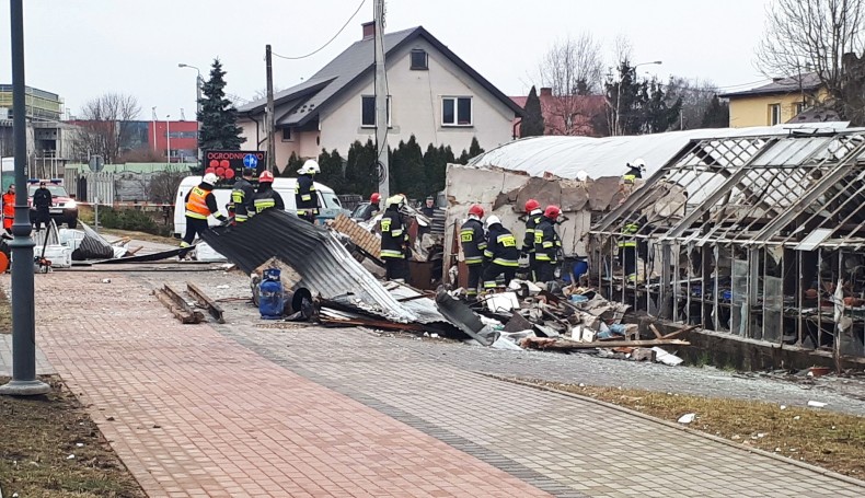 Wybuch w szklarni w Suwałkach, fot. Areta Topornicka