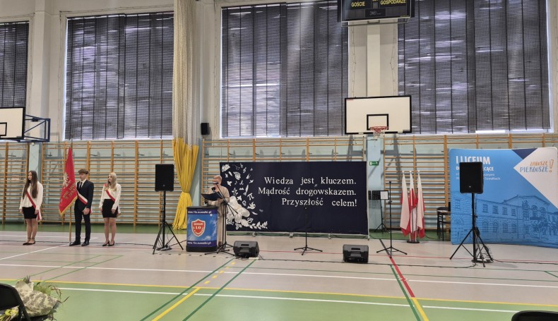 Inauguracja roku szkolnego 2025/2026 w I LO w Suwałkach, 1.09.2025, fot. Iza Kosakowska