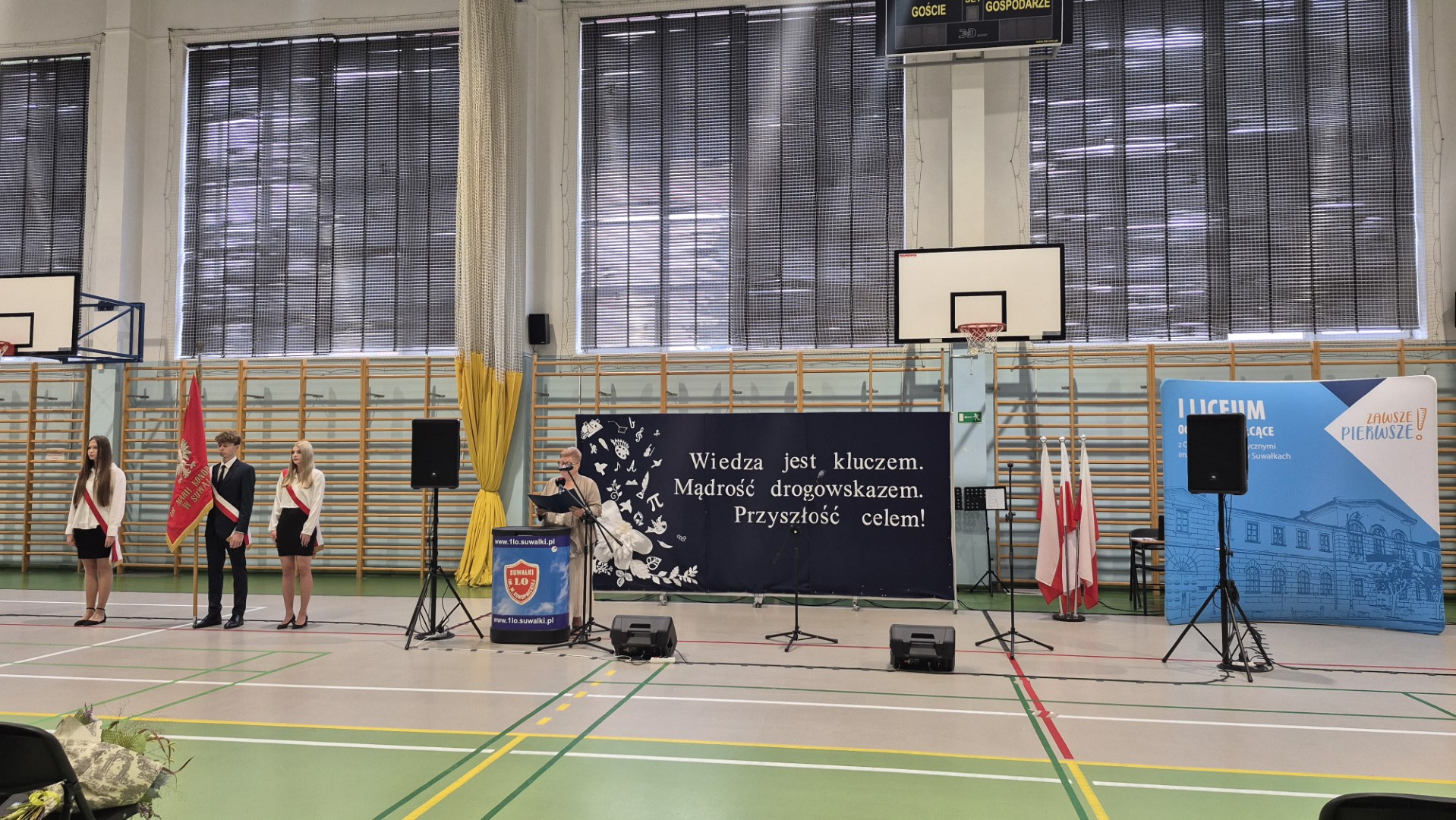Inauguracja roku szkolnego 2025/2026 w I LO w Suwałkach, 1.09.2025, fot. Iza Kosakowska